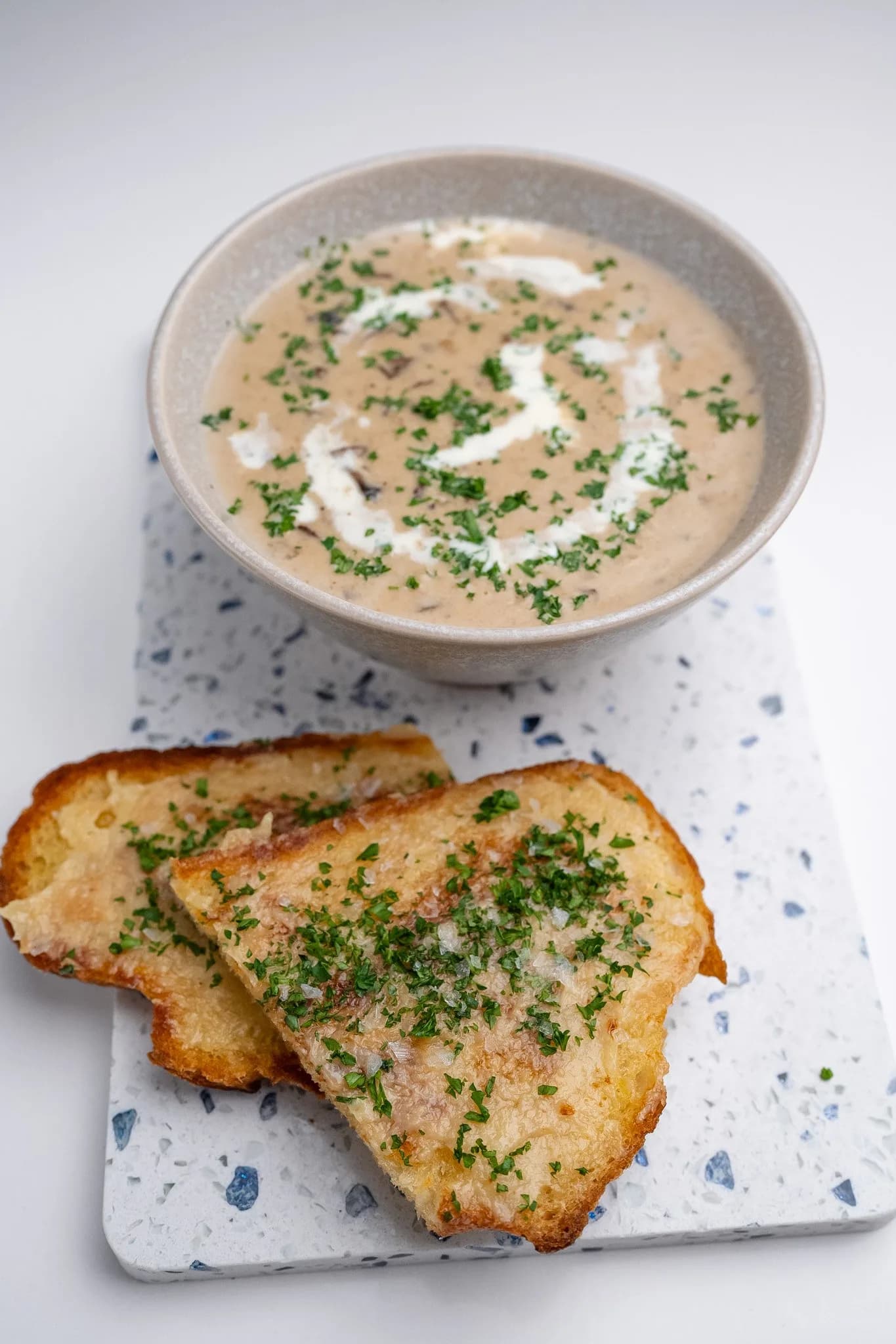 Picture for Mushroom Soup with Garlic Confit Toast